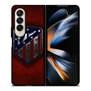 ATLETICO DE MADRID METAL LOGO Samsung Galaxy Z Fold 4 Case Cover ATLETICO DE MADRID METAL LOGO Samsung Galaxy Z Fold 4 Case Cover