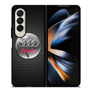AUDI METAL CARBON EMBLEM Samsung Galaxy Z Fold 4 Case Cover AUDI METAL CARBON EMBLEM Samsung Galaxy Z Fold 4 Case Cover