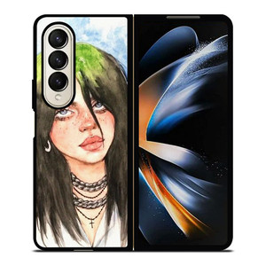BILLIE EILISH COOL PAINTING Samsung Galaxy Z Fold 4 Case Cover BILLIE EILISH COOL PAINTING Samsung Galaxy Z Fold 4 Case Cover