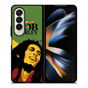 BOB MARLEY FLAT ILUSTRATION Samsung Galaxy Z Fold 4 Case Cover BOB MARLEY FLAT ILUSTRATION Samsung Galaxy Z Fold 4 Case Cover