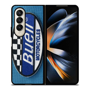 BUELL MOTORCYCLE FABRIC LOGO Samsung Galaxy Z Fold 4 Case Cover BUELL MOTORCYCLE FABRIC LOGO Samsung Galaxy Z Fold 4 Case Cover