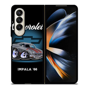 CHEVROLET IMPALA 66 CARTOON Samsung Galaxy Z Fold 4 Case Cover CHEVROLET IMPALA 66 CARTOON Samsung Galaxy Z Fold 4 Case Cover