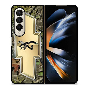 CHEVY CHEVROLET BROWNING CAMO LEAF Samsung Galaxy Z Fold 4 Case Cover CHEVY CHEVROLET BROWNING CAMO LEAF Samsung Galaxy Z Fold 4 Case Cover