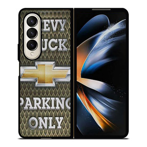 CHEVY CHEVROLET TRUCK PARKING ONLY Samsung Galaxy Z Fold 4 Case Cover CHEVY CHEVROLET TRUCK PARKING ONLY Samsung Galaxy Z Fold 4 Case Cover