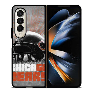 CHICAGO BEARS FOOTBALL NFL HELMET Samsung Galaxy Z Fold 4 Case Cover CHICAGO BEARS FOOTBALL NFL HELMET Samsung Galaxy Z Fold 4 Case Cover