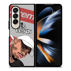 CHRIS BROWN CARTOON SUPREME Samsung Galaxy Z Fold 4 Case Cover CHRIS BROWN CARTOON SUPREME Samsung Galaxy Z Fold 4 Case Cover