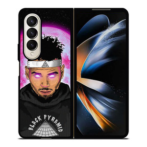 CHRIS BROWN SINGER CARTOON Samsung Galaxy Z Fold 4 Case Cover CHRIS BROWN SINGER CARTOON Samsung Galaxy Z Fold 4 Case Cover