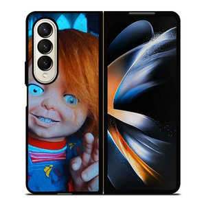 CHUCKY DOLL PEACE FINGER Samsung Galaxy Z Fold 4 Case Cover CHUCKY DOLL PEACE FINGER Samsung Galaxy Z Fold 4 Case Cover