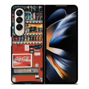 COCA COLA CLASSIC VENDING MACHINE Samsung Galaxy Z Fold 4 Case Cover COCA COLA CLASSIC VENDING MACHINE Samsung Galaxy Z Fold 4 Case Cover