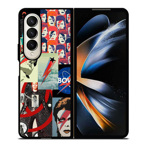 DAVID BOWIE ART COLLAGE Samsung Galaxy Z Fold 4 Case Cover DAVID BOWIE ART COLLAGE Samsung Galaxy Z Fold 4 Case Cover