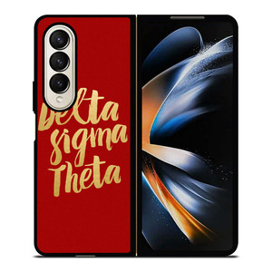 DELTA SIGMA THETA RED Samsung Galaxy Z Fold 4 Case Cover