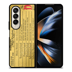 DISNEY WORLD TICKET Samsung Galaxy Z Fold 4 Case Cover DISNEY WORLD TICKET Samsung Galaxy Z Fold 4 Case Cover