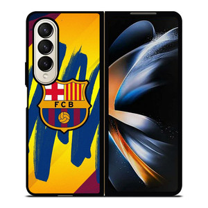 FC BARCELONA BRUSHED LOGO Samsung Galaxy Z Fold 4 Case Cover