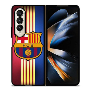FC BARCELONA STRIPE LOGO Samsung Galaxy Z Fold 4 Case Cover