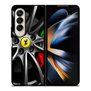 FERRARI WHEEL LOGO Samsung Galaxy Z Fold 4 Case Cover FERRARI WHEEL LOGO Samsung Galaxy Z Fold 4 Case Cover