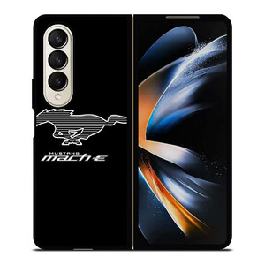 FORD MUSTANG MACH E LOGO Samsung Galaxy Z Fold 4 Case Cover FORD MUSTANG MACH E LOGO Samsung Galaxy Z Fold 4 Case Cover
