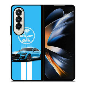 FORD SHELBY ICON BLUE Samsung Galaxy Z Fold 4 Case Cover FORD SHELBY ICON BLUE Samsung Galaxy Z Fold 4 Case Cover