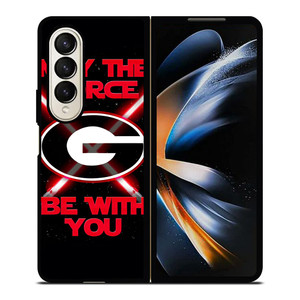 GEORGIA BULLDOGS FOOTBALL STAR WARS Samsung Galaxy Z Fold 4 Case Cover