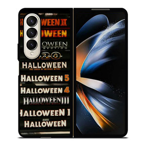 HALLOWEEN MOVIE BLU RAY COLLECTION Samsung Galaxy Z Fold 4 Case Cover