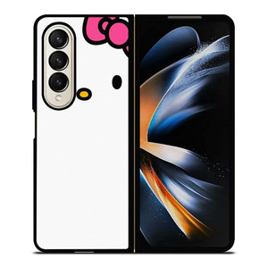 HELLO KITTY FLAT ILLUSTRATION WHITE Samsung Galaxy Z Fold 4 Case Cover HELLO KITTY FLAT ILLUSTRATION WHITE Samsung Galaxy Z Fold 4 Case Cover
