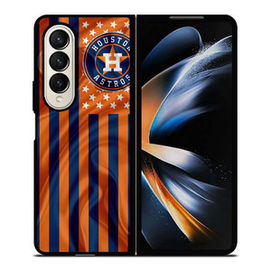 HOUSTON ASTROS MLB USA FLAG Samsung Galaxy Z Fold 4 Case Cover