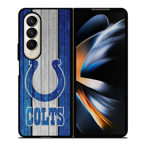 INDIANAPOLIS COLTS WOOD LOGO Samsung Galaxy Z Fold 4 Case Cover INDIANAPOLIS COLTS WOOD LOGO Samsung Galaxy Z Fold 4 Case Cover