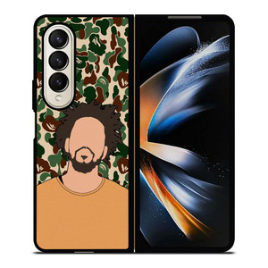 J COLE RAPPER BAPE CAMO Samsung Galaxy Z Fold 4 Case Cover