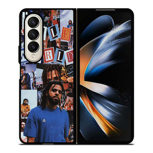 J COLE WORLD COLLAGE Samsung Galaxy Z Fold 4 Case Cover