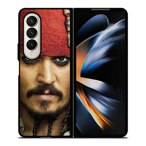JACK SPARROW FACE PIRATES OF THE CARIBBEAN Samsung Galaxy Z Fold 4 Case Cover