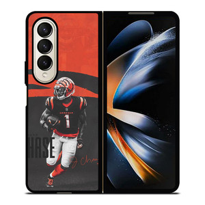 JAMARR CHASE CINCINNATI BENGALS NFL Samsung Galaxy Z Fold 4 Case Cover JAMARR CHASE CINCINNATI BENGALS NFL Samsung Galaxy Z Fold 4 Case Cover