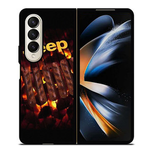 JEEP BURNING LOGO Samsung Galaxy Z Fold 4 Case Cover
