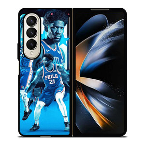 JOEL EMBIID PHILADELPHIA SIXERS ART Samsung Galaxy Z Fold 4 Case Cover