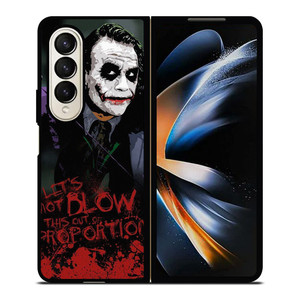JOKER HEATH LEDGER QUOTES Samsung Galaxy Z Fold 4 Case Cover JOKER HEATH LEDGER QUOTES Samsung Galaxy Z Fold 4 Case Cover
