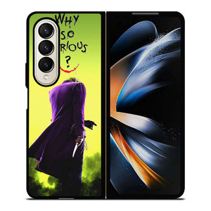JOKER WHY SO SERIOUS CARTOON Samsung Galaxy Z Fold 4 Case Cover