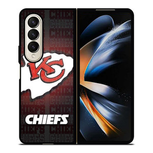 KANSAS CITY CHIEFS METAL Samsung Galaxy Z Fold 4 Case Cover