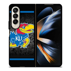 KANSAS CITY JAYHAWKS BASKETBALL ICON Samsung Galaxy Z Fold 4 Case Cover KANSAS CITY JAYHAWKS BASKETBALL ICON Samsung Galaxy Z Fold 4 Case Cover