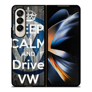 KEEP CALM AND DRIVE VOLKWAGEN VW Samsung Galaxy Z Fold 4 Case Cover KEEP CALM AND DRIVE VOLKWAGEN VW Samsung Galaxy Z Fold 4 Case Cover
