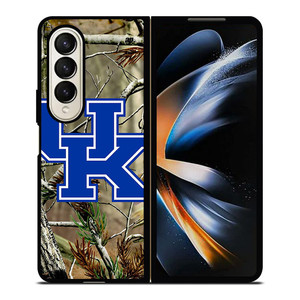 KENTUCKY WILDCATS UNIVERSITY CAMO LOGO Samsung Galaxy Z Fold 4 Case Cover