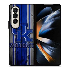 KENTUCKY WILDCATS WOODEN LOGO Samsung Galaxy Z Fold 4 Case Cover