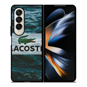 LACOSTE CROCODILE SEA LOGO Samsung Galaxy Z Fold 4 Case Cover LACOSTE CROCODILE SEA LOGO Samsung Galaxy Z Fold 4 Case Cover
