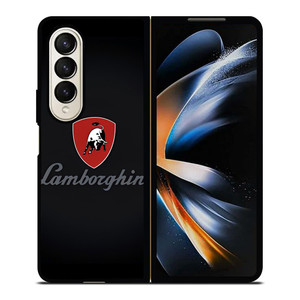 LAMBORGHINI CLASSIC LOGO Samsung Galaxy Z Fold 4 Case Cover LAMBORGHINI CLASSIC LOGO Samsung Galaxy Z Fold 4 Case Cover