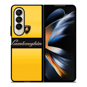 LAMBORGHINI YELLOW LOGO Samsung Galaxy Z Fold 4 Case Cover