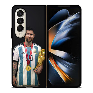 LIONEL MESSI WORLD CUP CHAMPIONS Samsung Galaxy Z Fold 4 Case Cover