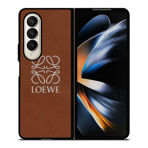 LOEWE LEATHER BROWN Samsung Galaxy Z Fold 4 Case Cover