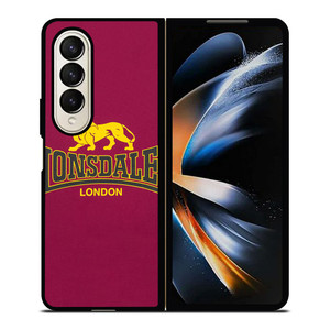LONSDALE LONDON BOXING LOGO RED Samsung Galaxy Z Fold 4 Case Cover LONSDALE LONDON BOXING LOGO RED Samsung Galaxy Z Fold 4 Case Cover