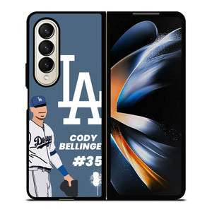 LOS ANGELES DODGERS CODY BELLINGER CARTOON Samsung Galaxy Z Fold 4 Case Cover