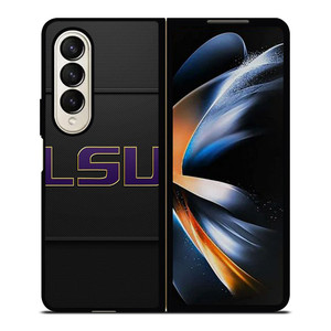LSU TIGERS FOOTBALL CARBON LOGO Samsung Galaxy Z Fold 4 Case Cover