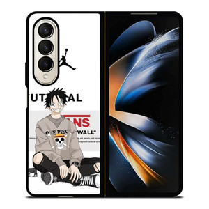LUFFY D MONKEY ONE PIECE AIR JORDAN Samsung Galaxy Z Fold 4 Case Cover