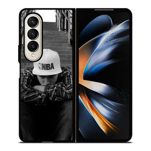 MAC MILLER BLACK WHITE NBA Samsung Galaxy Z Fold 4 Case Cover