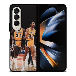 MAGIC JOHNSON X KAREEM ABDUL JABBAR LA LAKERS Samsung Galaxy Z Fold 4 Case Cover MAGIC JOHNSON X KAREEM ABDUL JABBAR LA LAKERS Samsung Galaxy Z Fold 4 Case Cover